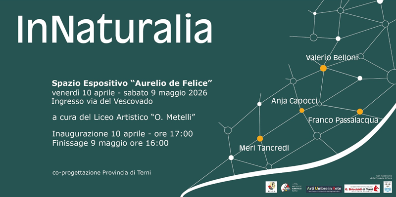 immagine notizia (ptn) Apre domani allo Spazio d’Arte “A. De Felice” la collettiva di Belloni, Capocci, Passalacqua e Tancredi